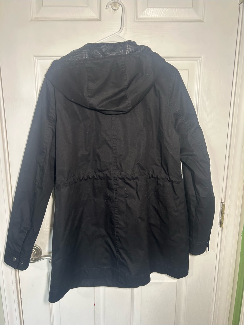 Hunter women’s rain jacket size medium rain wind resistant hooded cotton - Picture 9 of 16